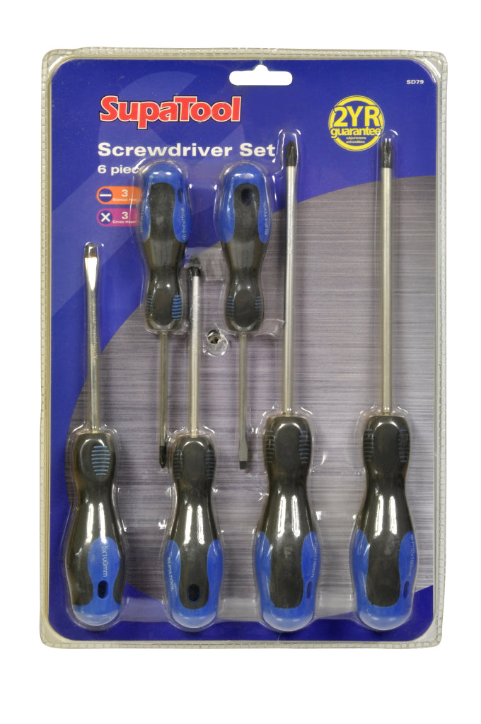 SupaTool Screwdriver Set 6 Piece