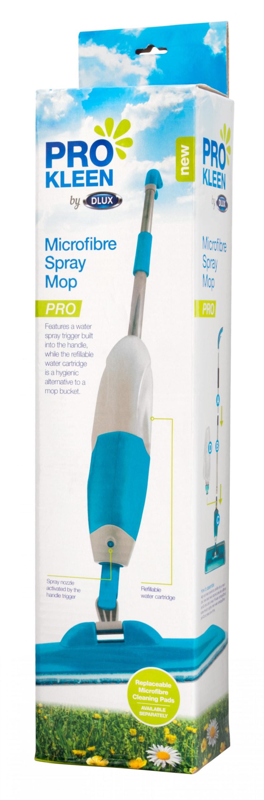 Pro kleen By Dlux Microfibre Spray Mop