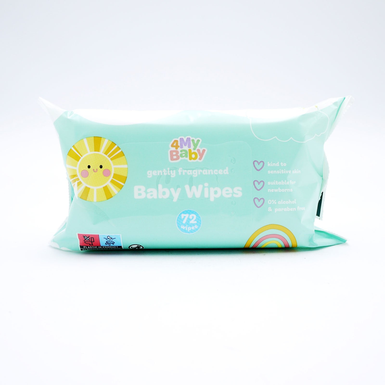 4 My Baby gently fragranced Baby 72 Wipes