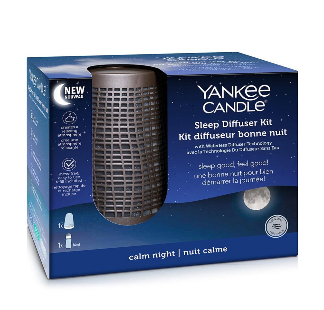 Yankee Candle Sleep Diffuser Starters Kit - Calm Night