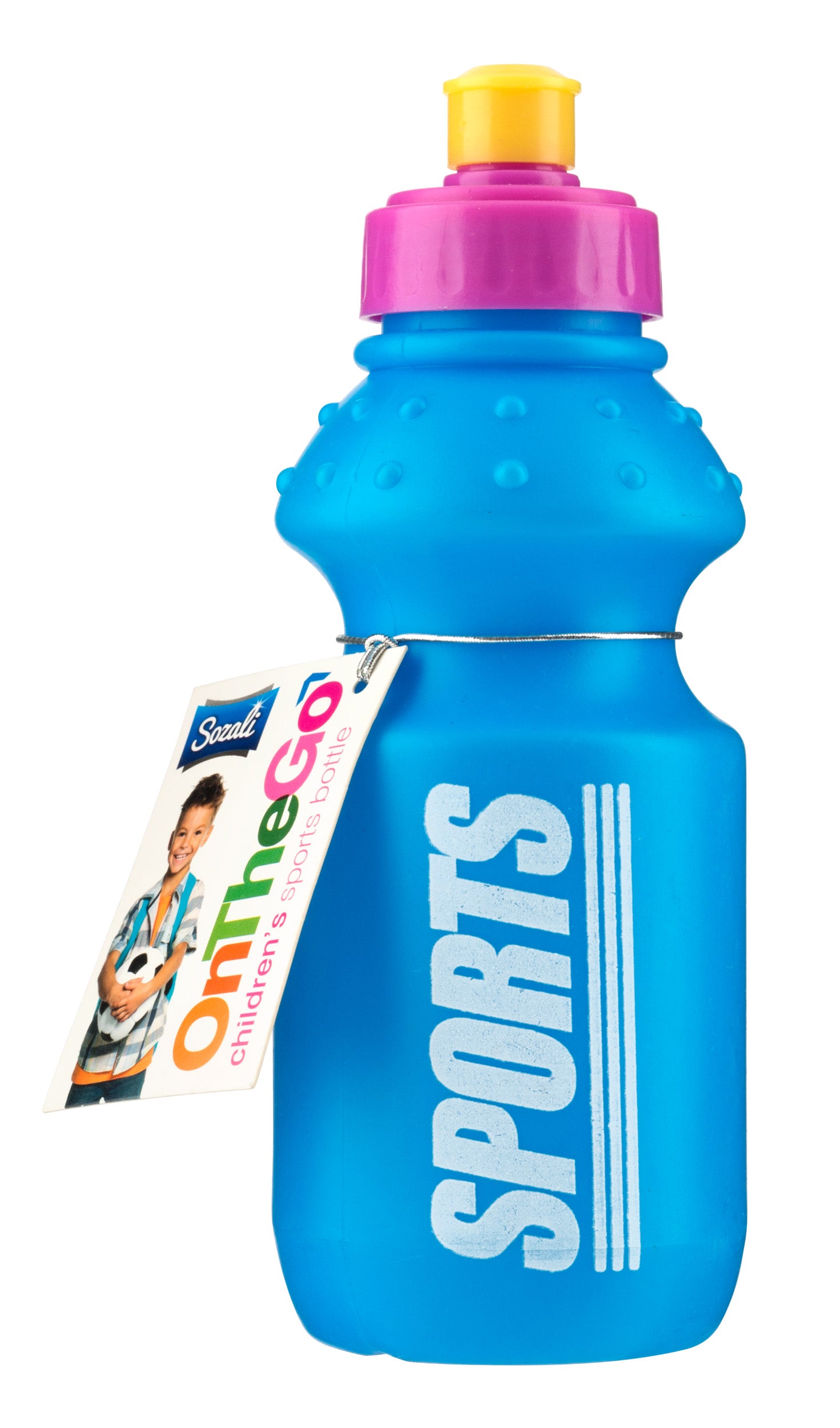 Kids 350ml Sports Bottle Mix Cols PDQ Display Box