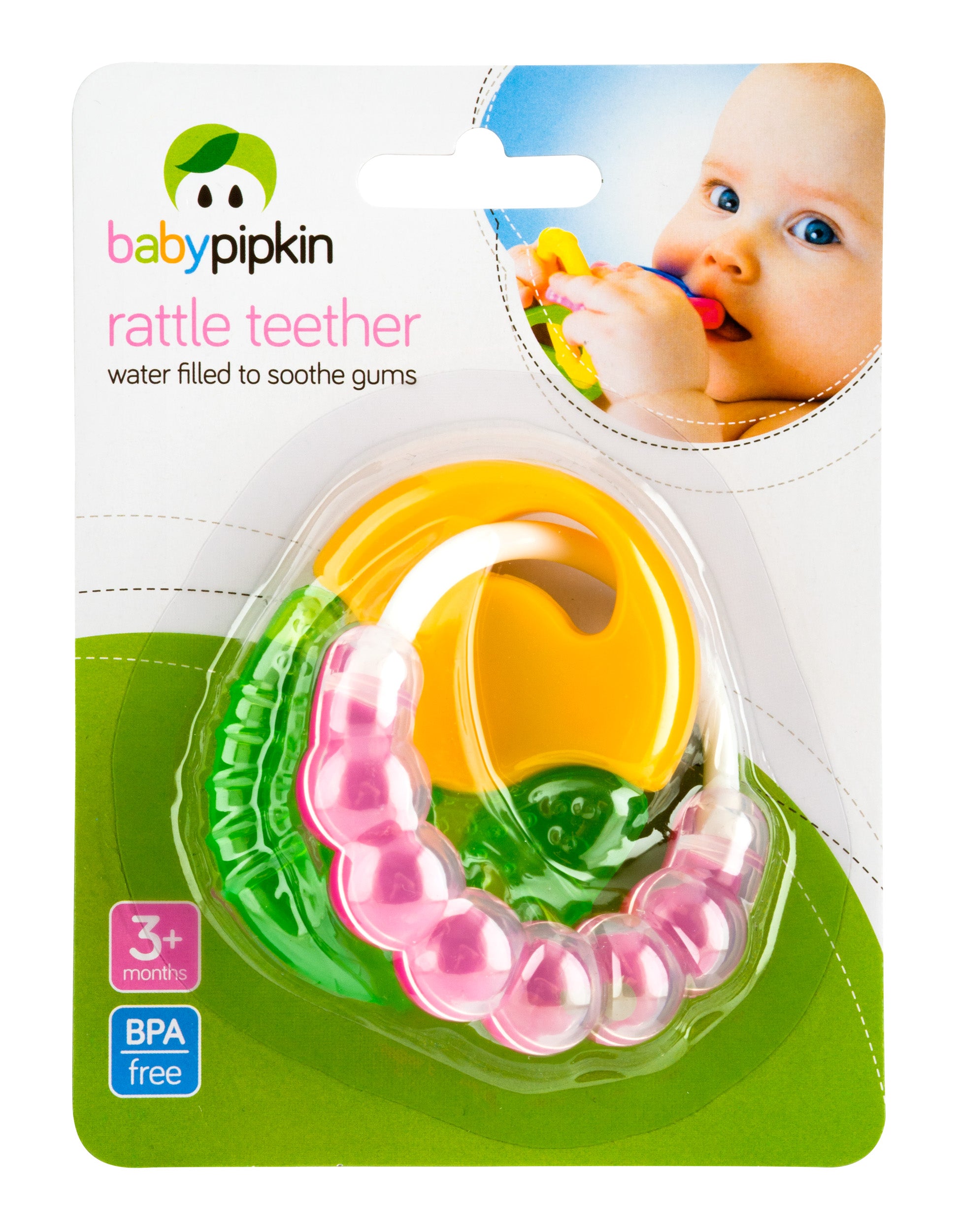 Baby pipkin Water Filled Rattle Teether