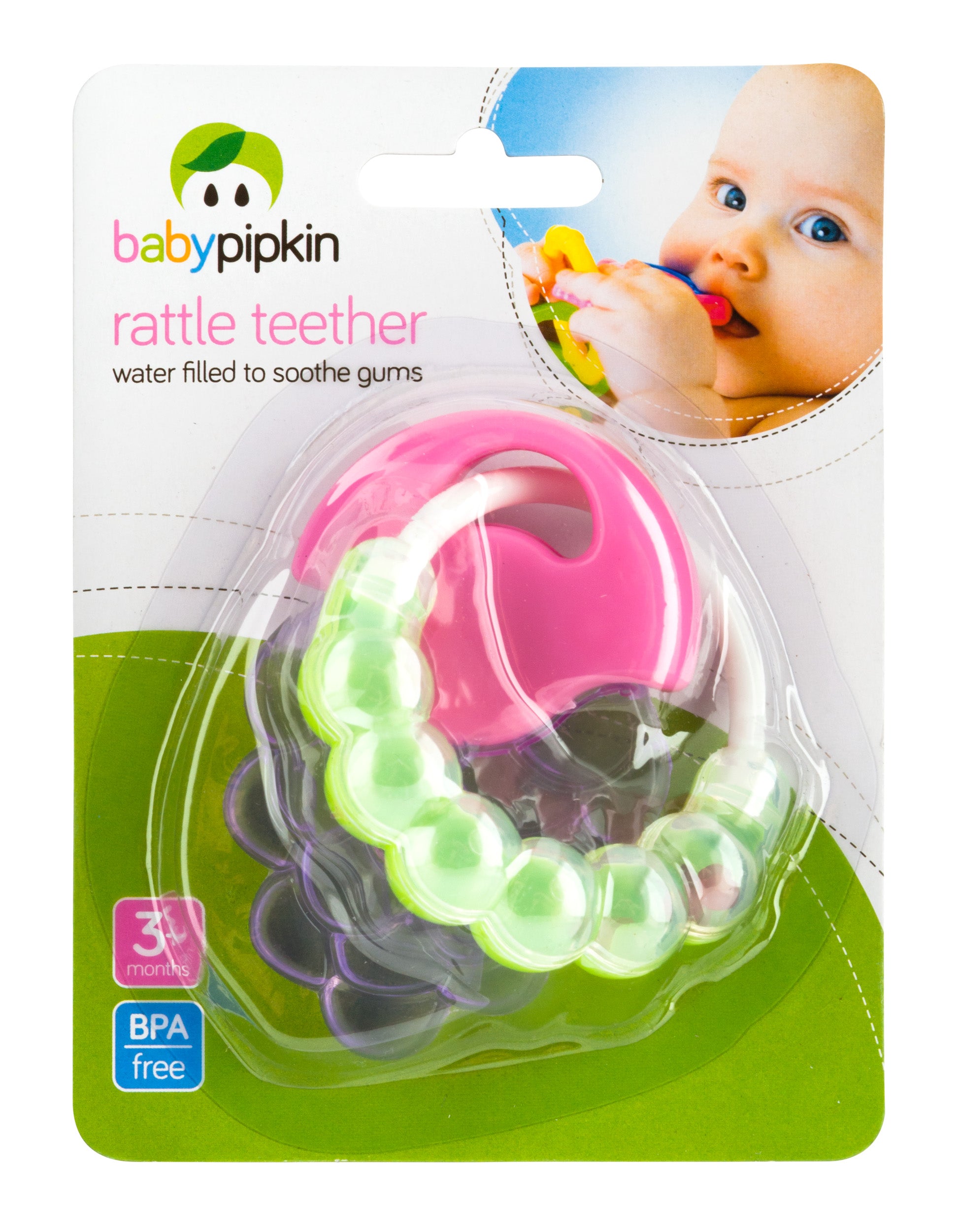 Baby pipkin Water Filled Rattle Teether