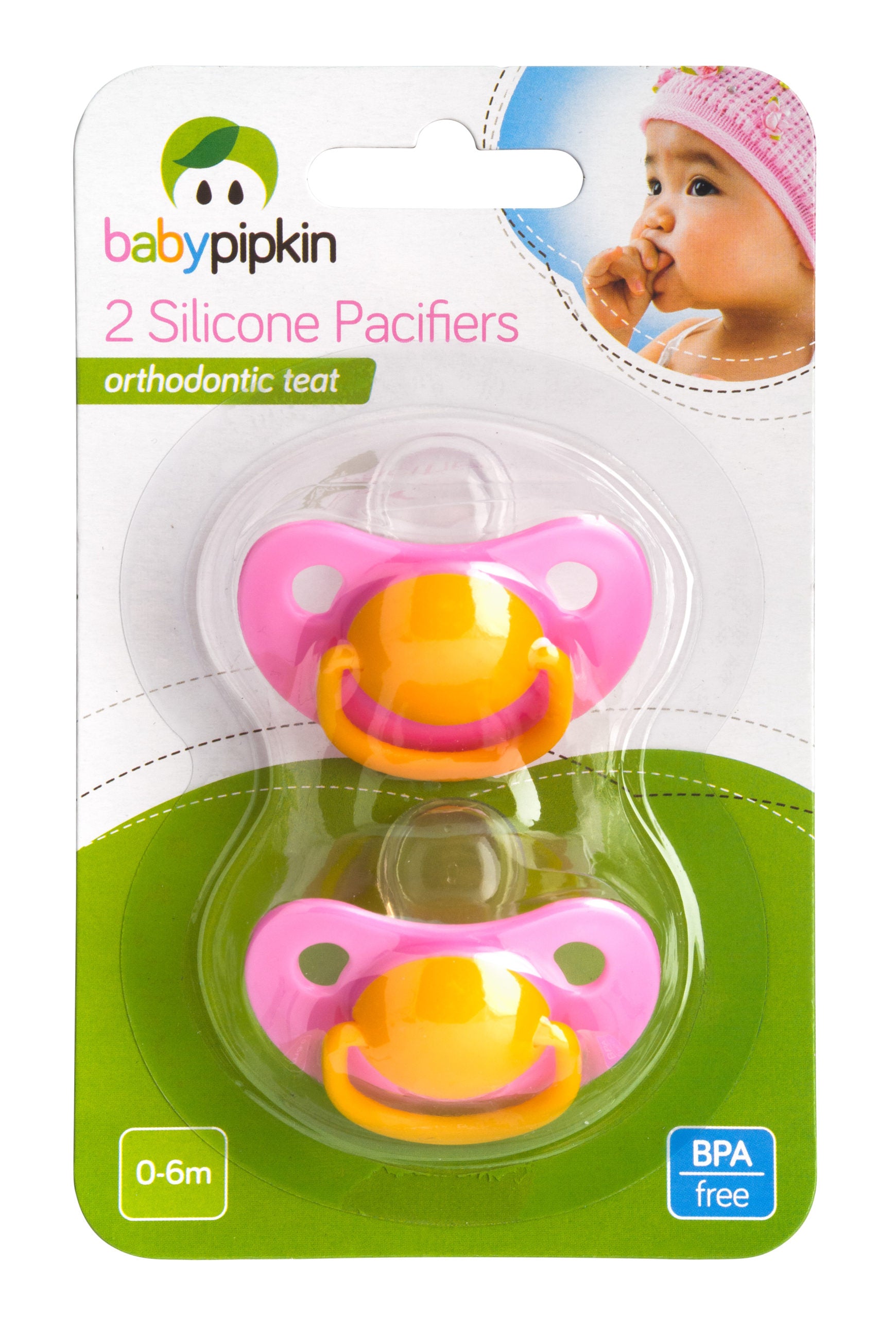 Baby Pipkin 2 Silicone Pacifiers orthodontic Teat