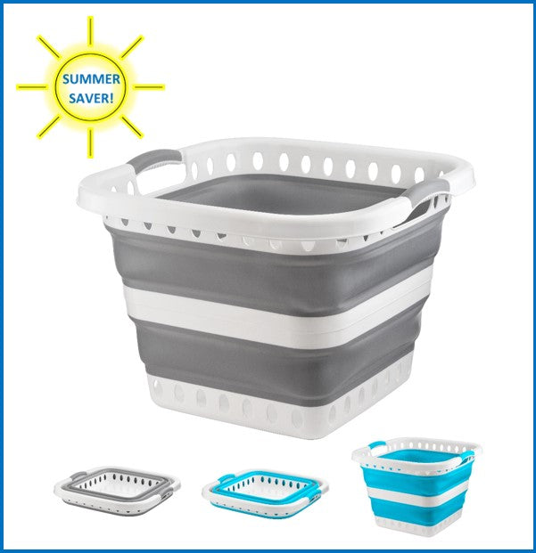 Home+ Collapsible Laundry Bucket 40L Capacity