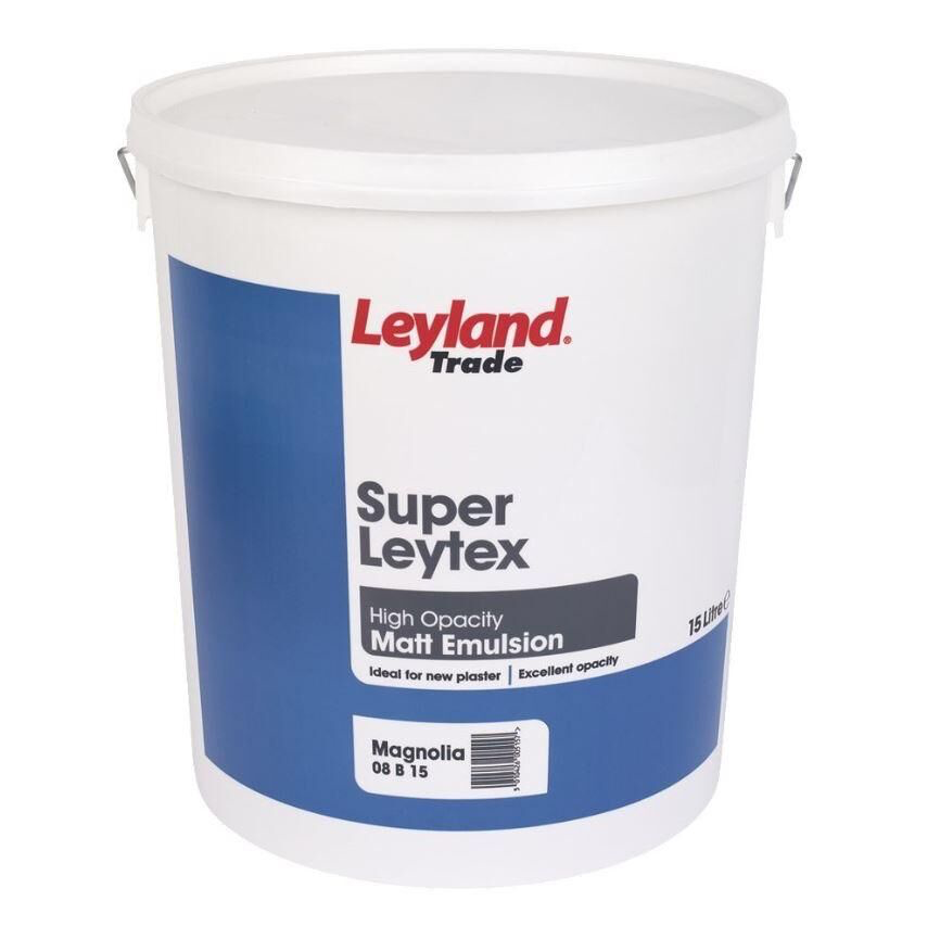 Leyland Super Leytex high quality Matt Emulsion 15L Magnolia