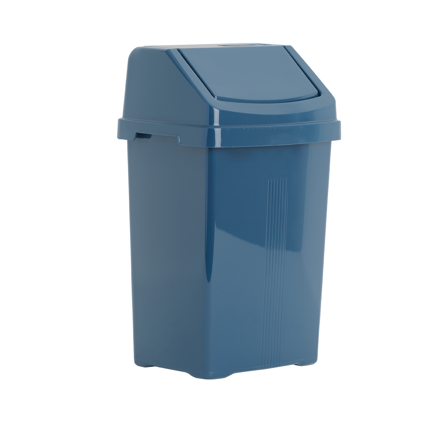 Casa 15L Swing Bin Navy Modern Kitchen & Bathroom Swing Lid Waste Bin