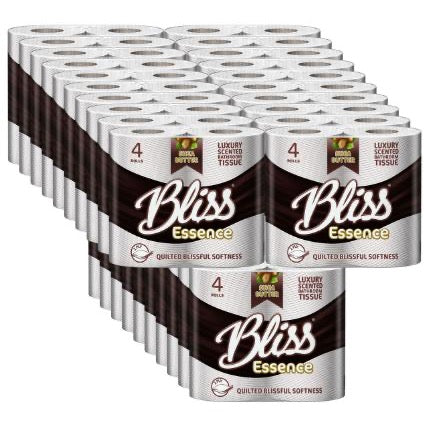 120 Luxury Scented Bliss 2Ply Shea Butter ScentTissue Rolls 40*3 Pack Toilet Paper