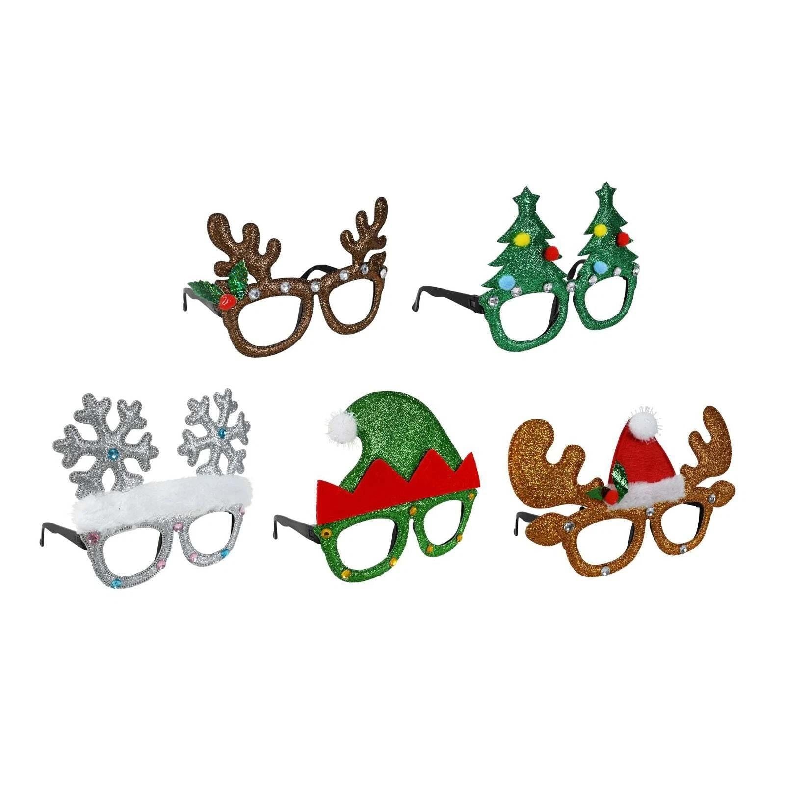 Festive Magic Christmas Novelty Glasses Assorted Designs(Only one will be supplied)