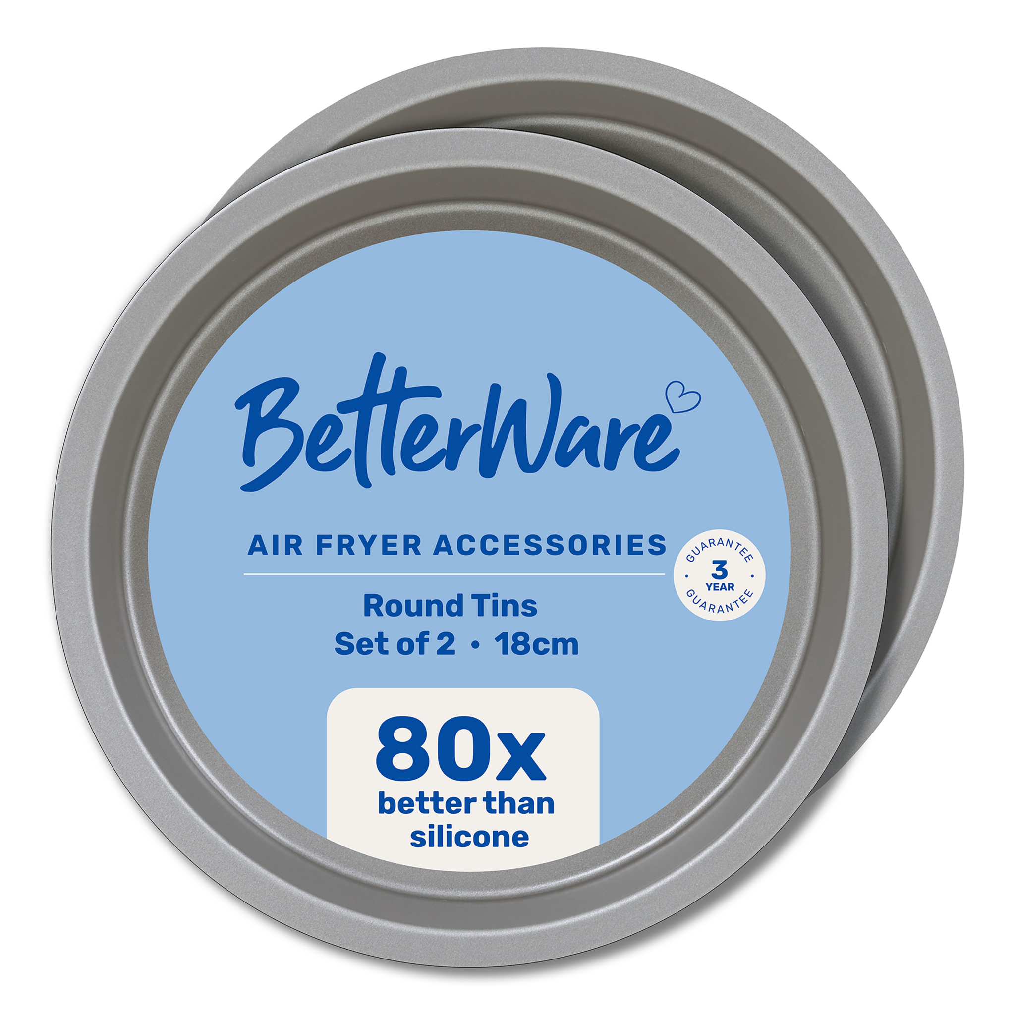Set 2 Betterware 18cm Round