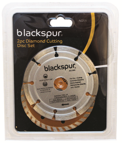 Blackspur 2pc Diamond Cutting Disc Set