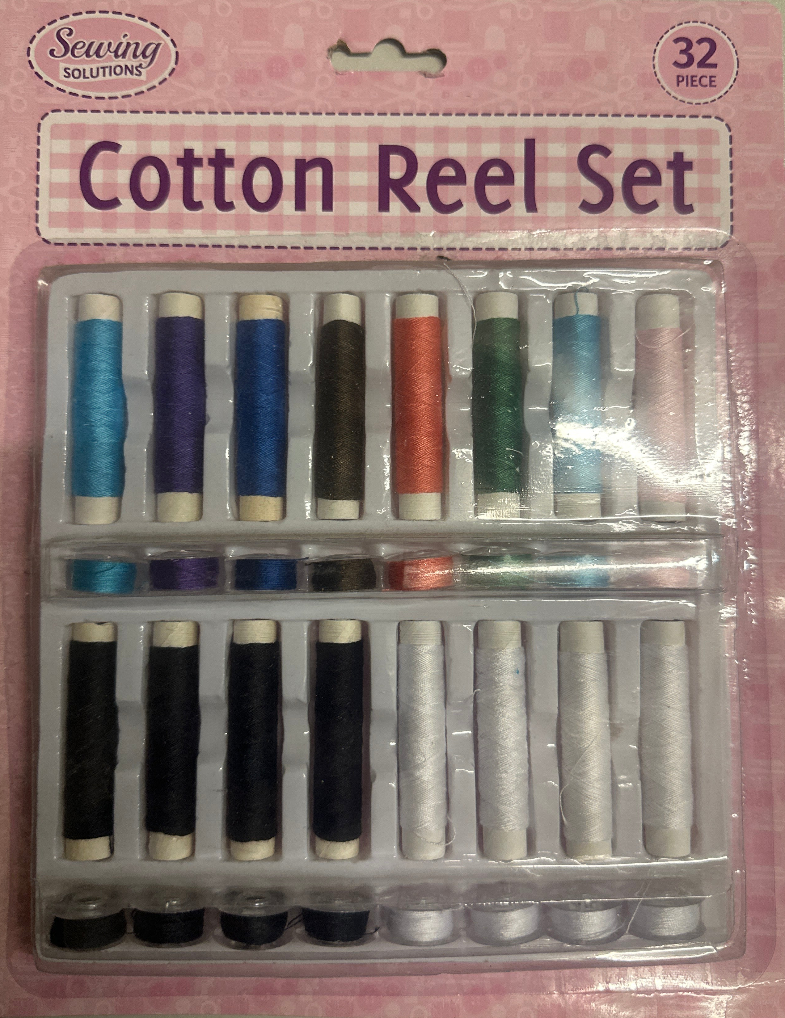 Cotton Reels 32 Piece Assorted