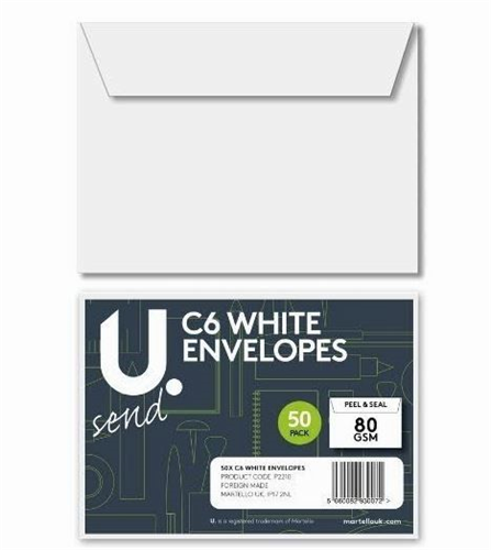 White Envelope Home Office Use Envelopes 40 Pack