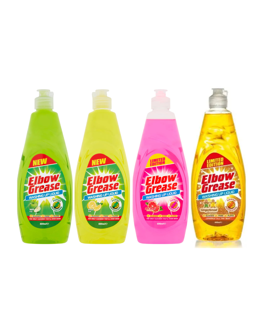 Elbow Grease Washing Up Liquid 600ml (Scent Options)