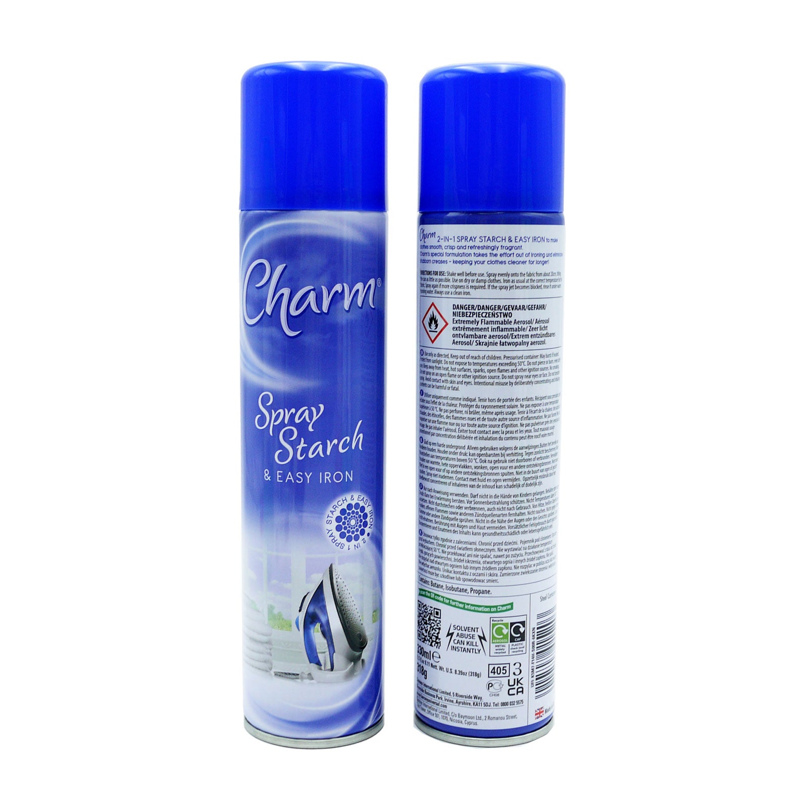 Charm Spray Starch & Easy Iron 330ml