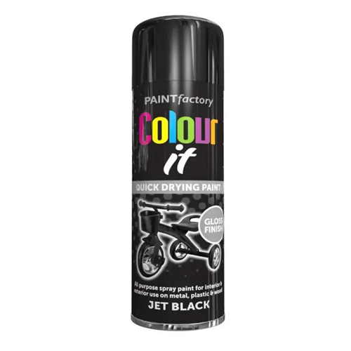 Paint Factory All Purpose Jet Black Gloss 400ml