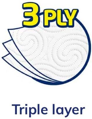 Foxy Tornado | 6 Rolls | 300 Rolls per roll | 3-ply Universal roll | 100% FSC® Certified Paper | 100% Recyclable Packaging