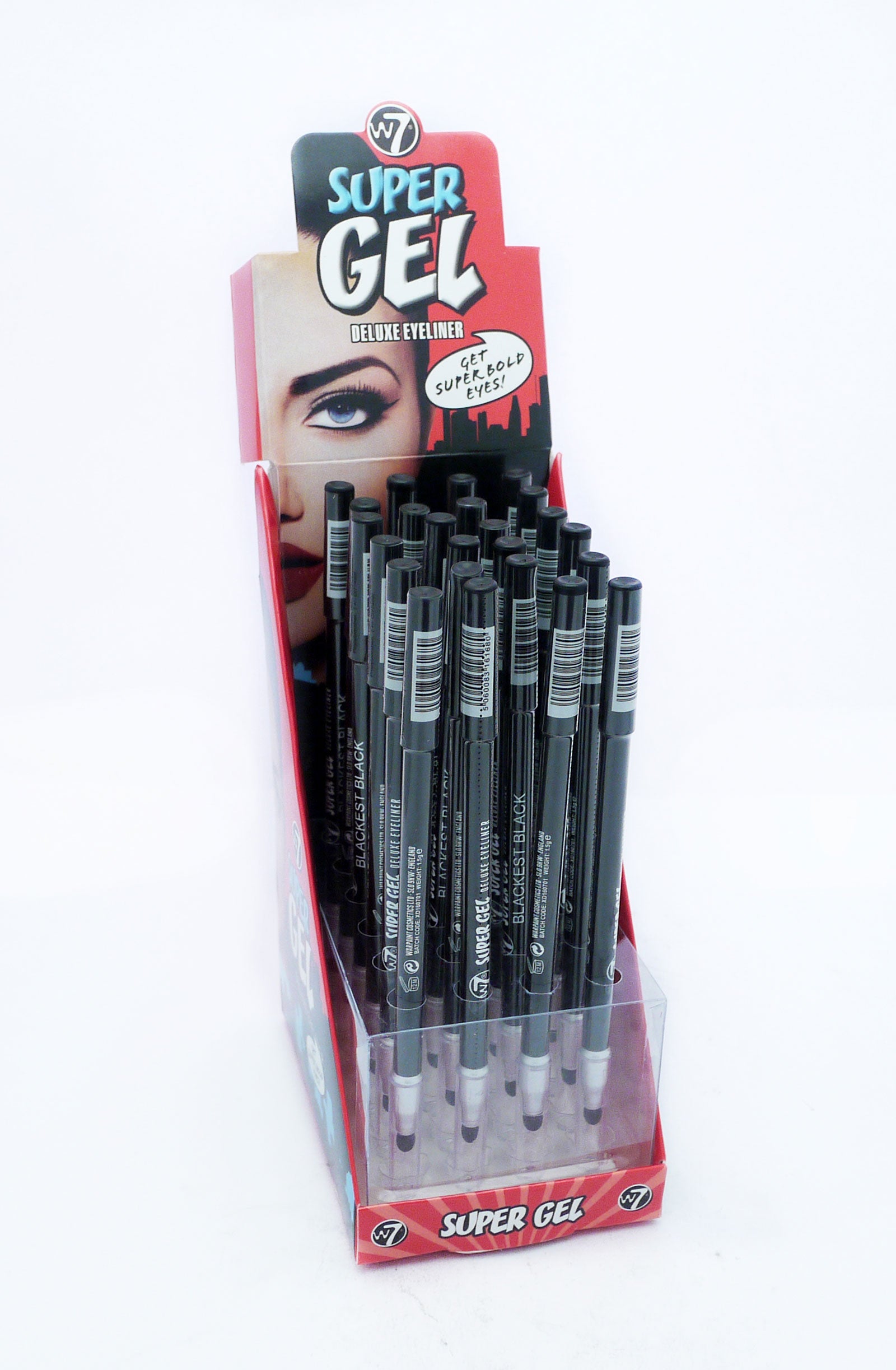 W7 Eye Pencil Black Super Gel