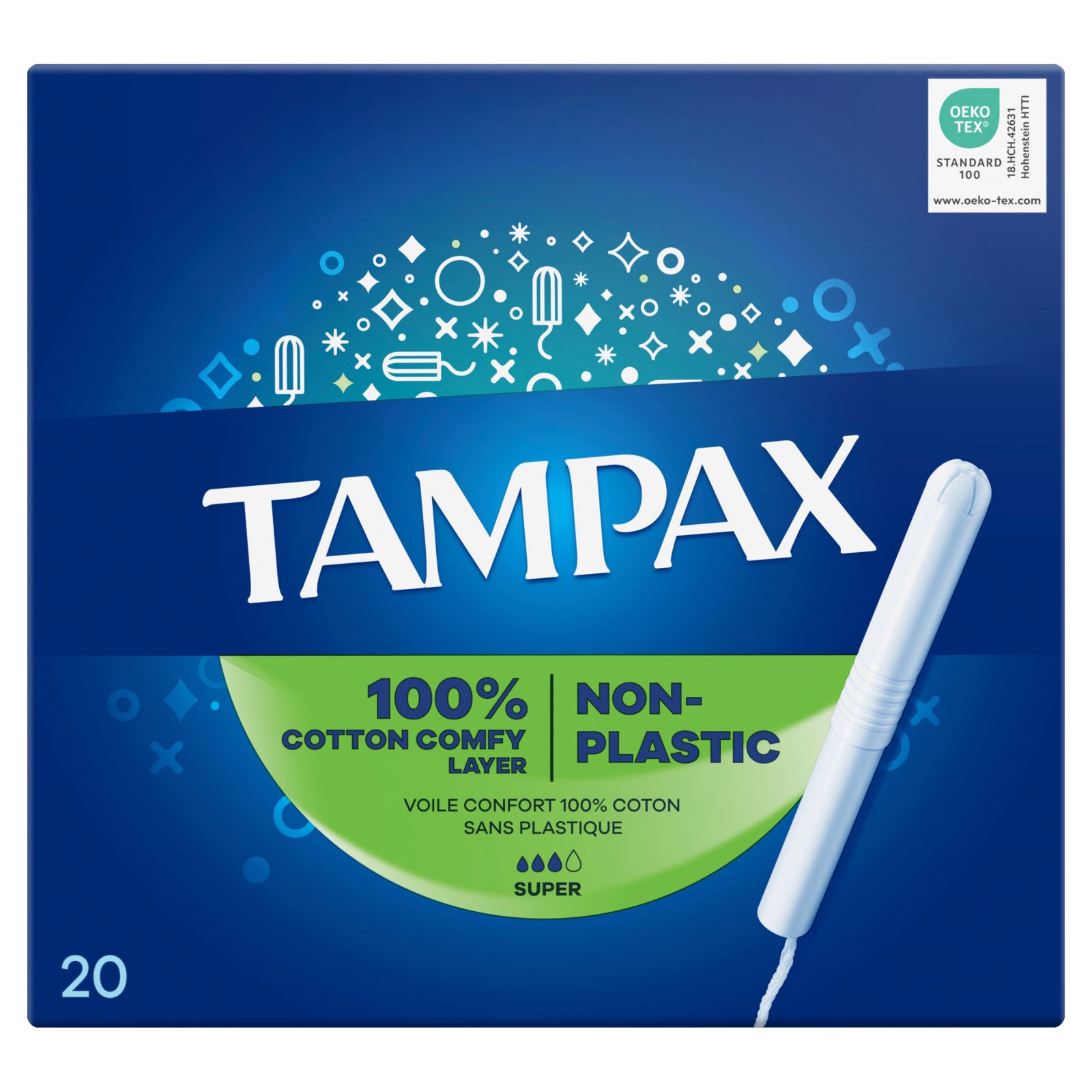 Tampax Tampons with Cardboard Applicator 20's