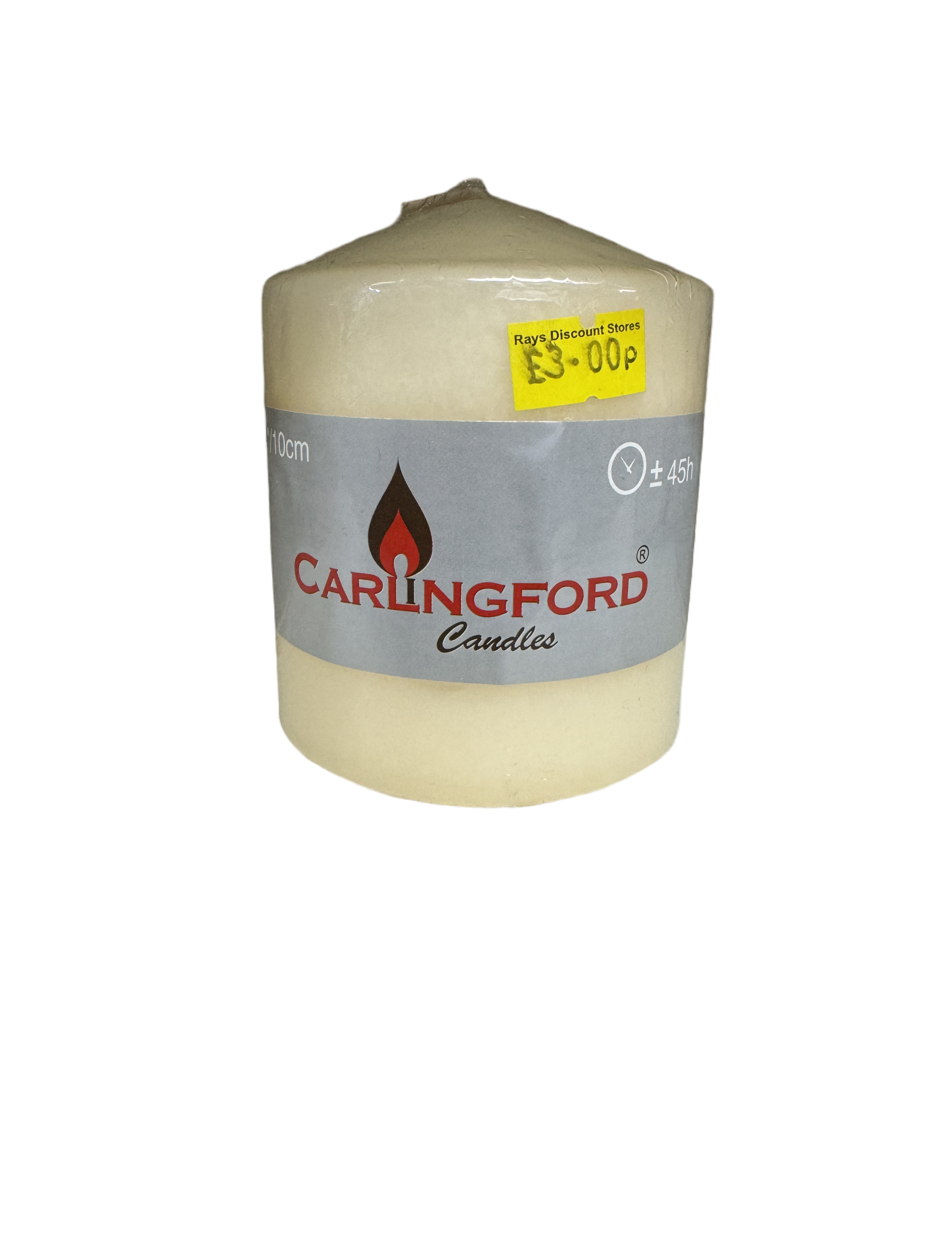 Carlingford Pillar Candle 10cm 45Hr