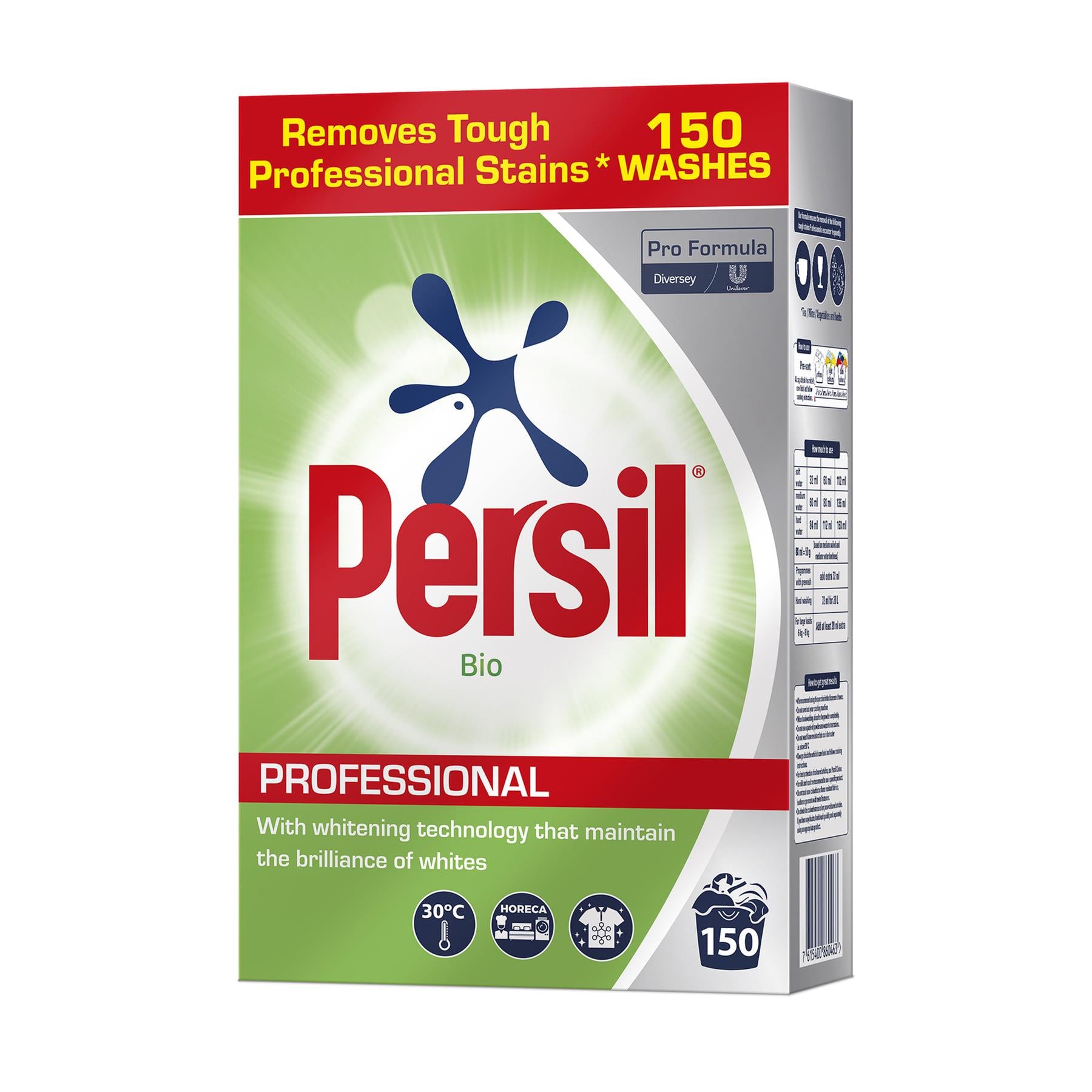 Persil Professional Laundry Washing Powder 7.5kg | 150 Washes | Bio, Non Bio & Colour Protect Options Available