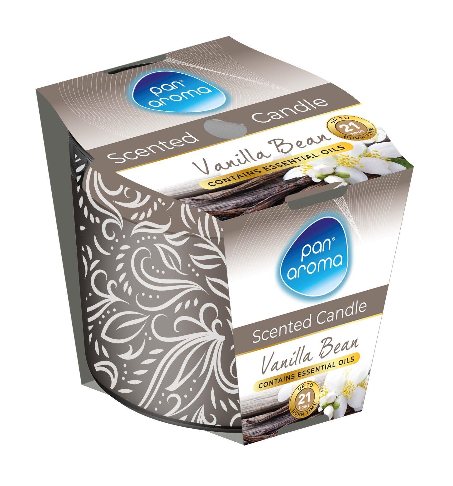 Pan Aroma Printed Glass Candle - Vanilla Bean