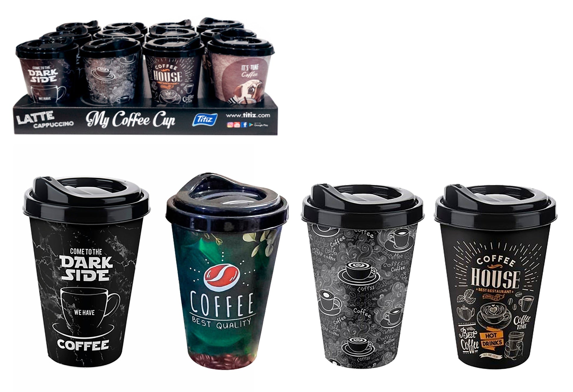 Coffee Cup With Lid 400ML