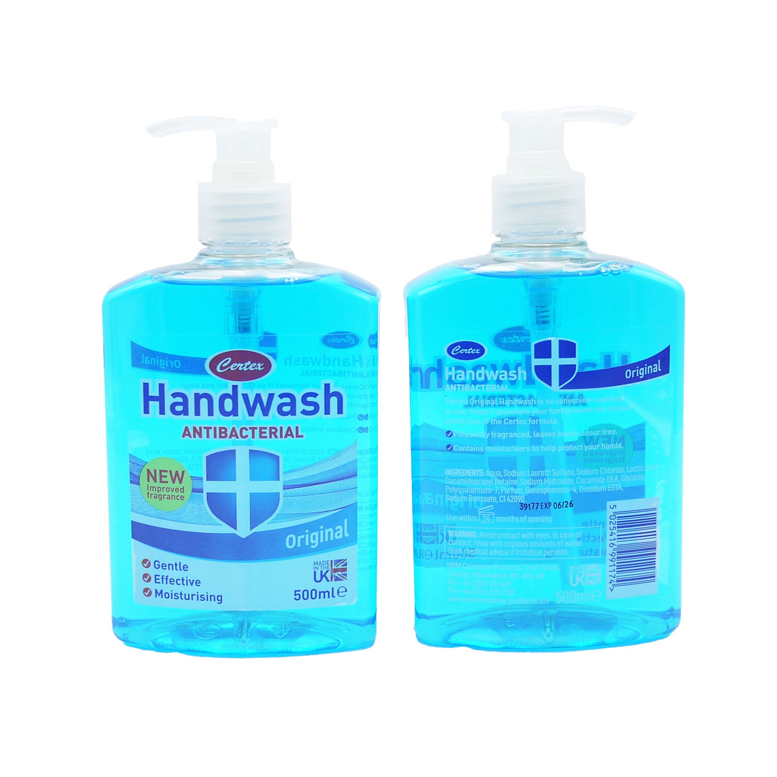 Certex Antibacterial Hand Wash Original 500ml