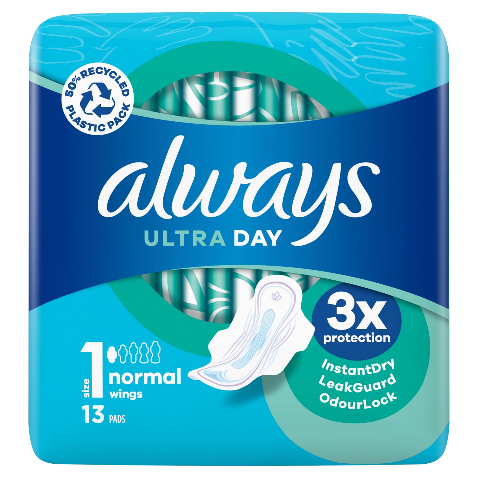 Buy Always Ultra Normal Plus 13 Pads - Premium Quality Toiletries Online - Product Image