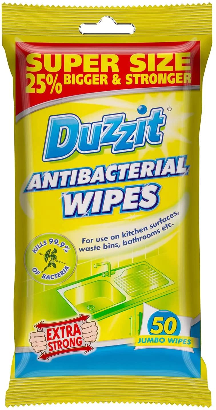 Duzzit Anti-Bacterial 50 Wipes