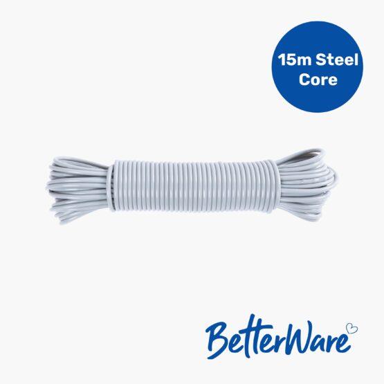 B/Ware 15m Steel Core Clothesline Assorted