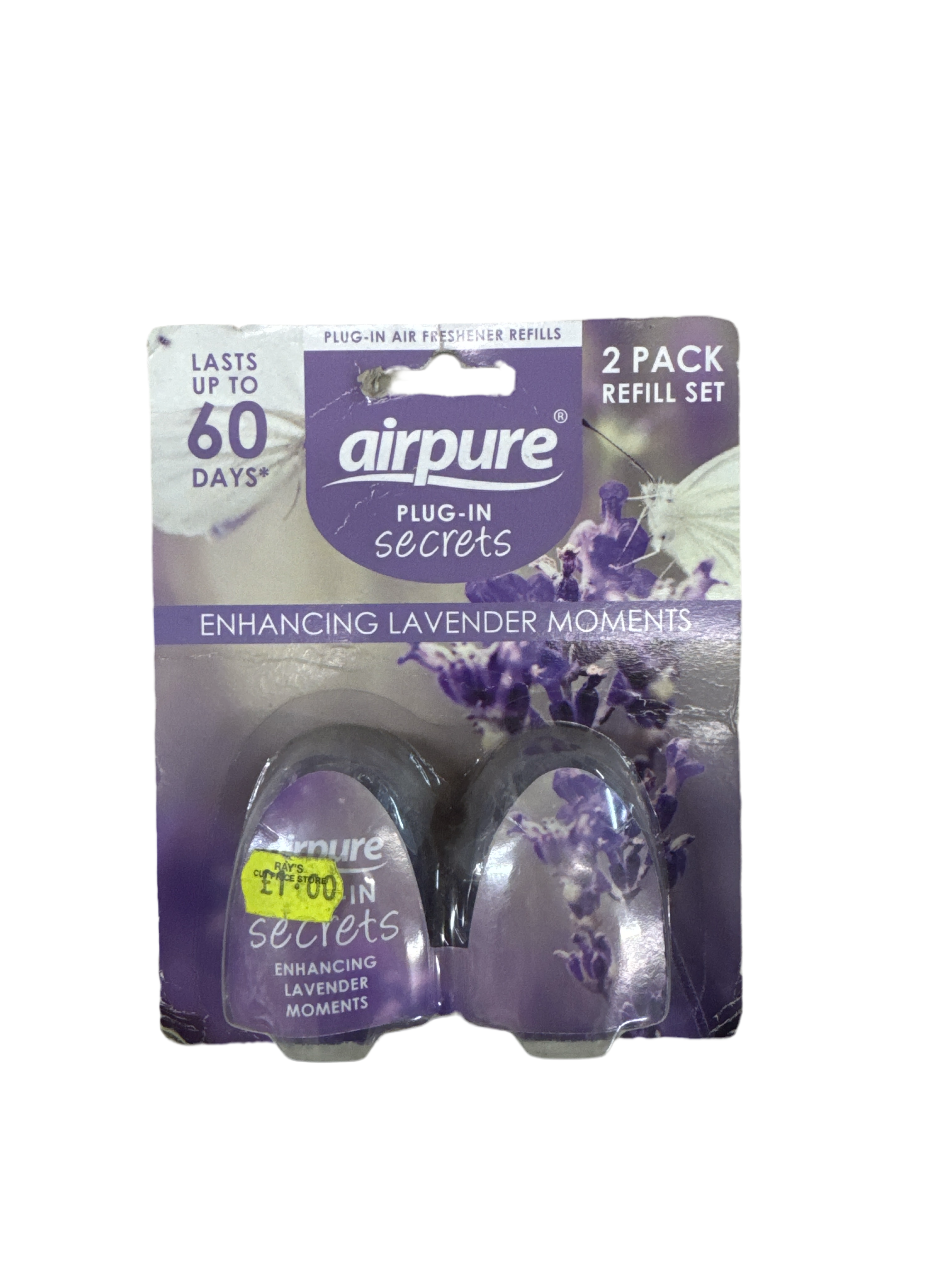 Airpure Plug-In Secrets Lavender Moments 2pk Refill Gel