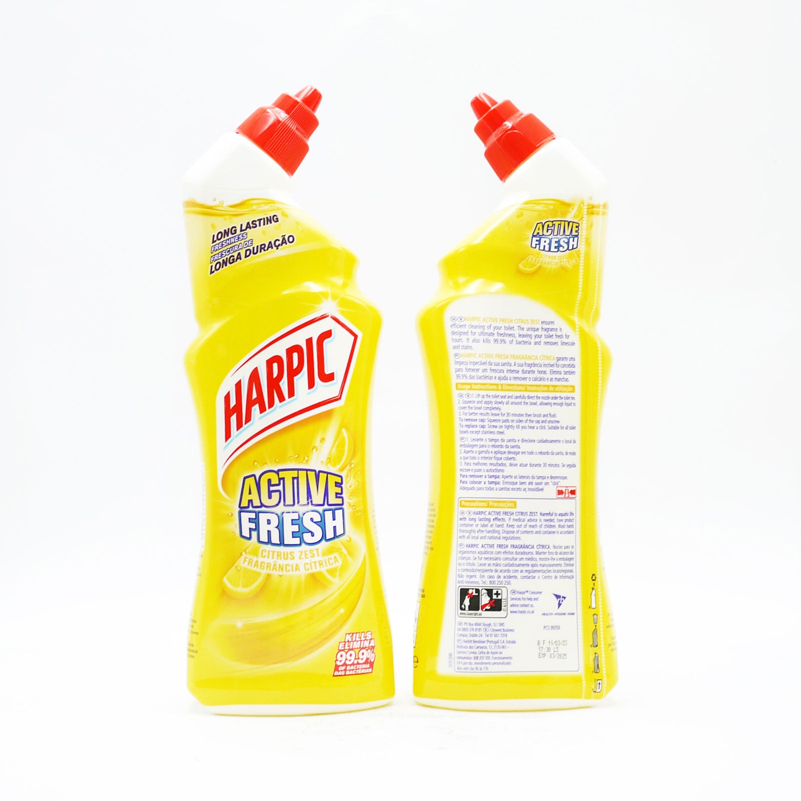 Harpic Active Gel Citrus Zest Toilet Cleaning Gel 750ml