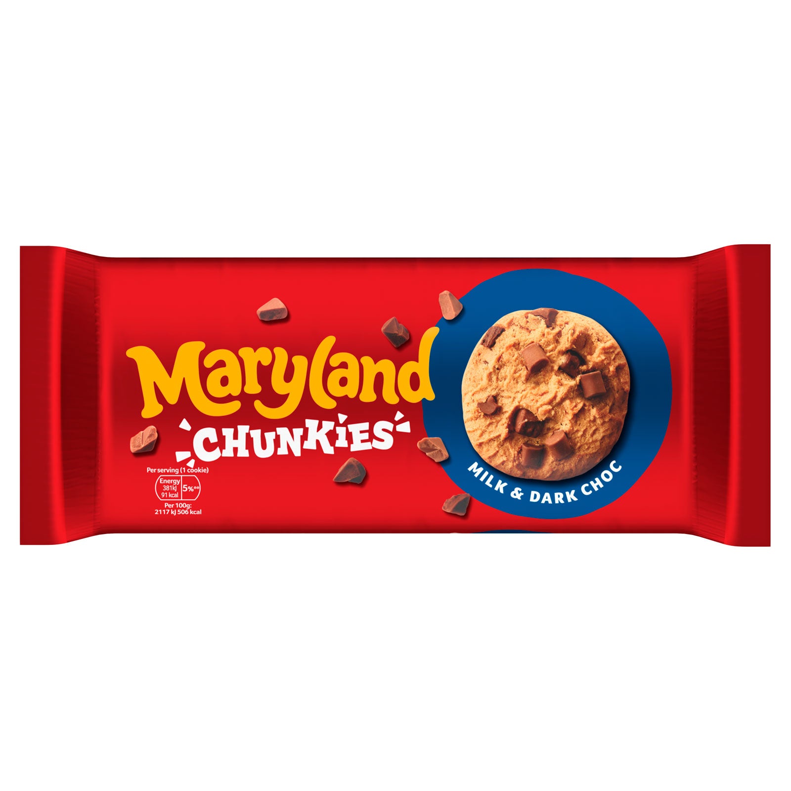 Marryland Big And Chunky Milk And Dark Choc Chunk 144g