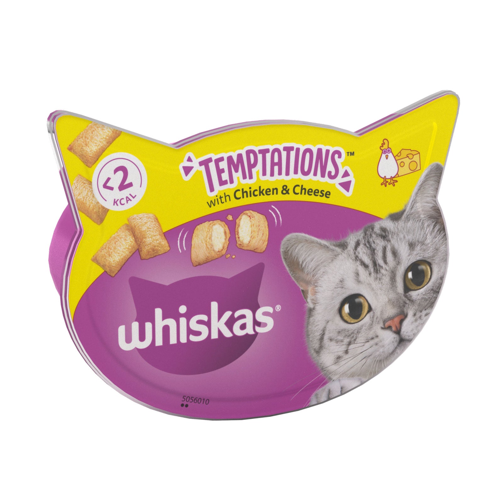 Whiskas Temptations Chicken and Cheese Cat Treats 60g