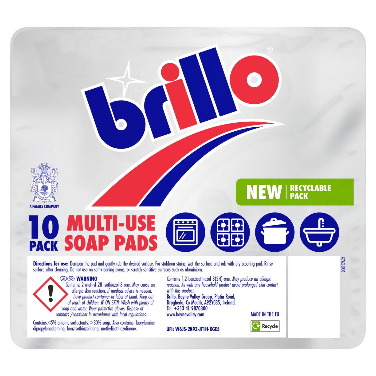 Brillo Multi-Use Soap Pads 10 Pack