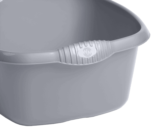 Casa 32cm Square Bowl Silver