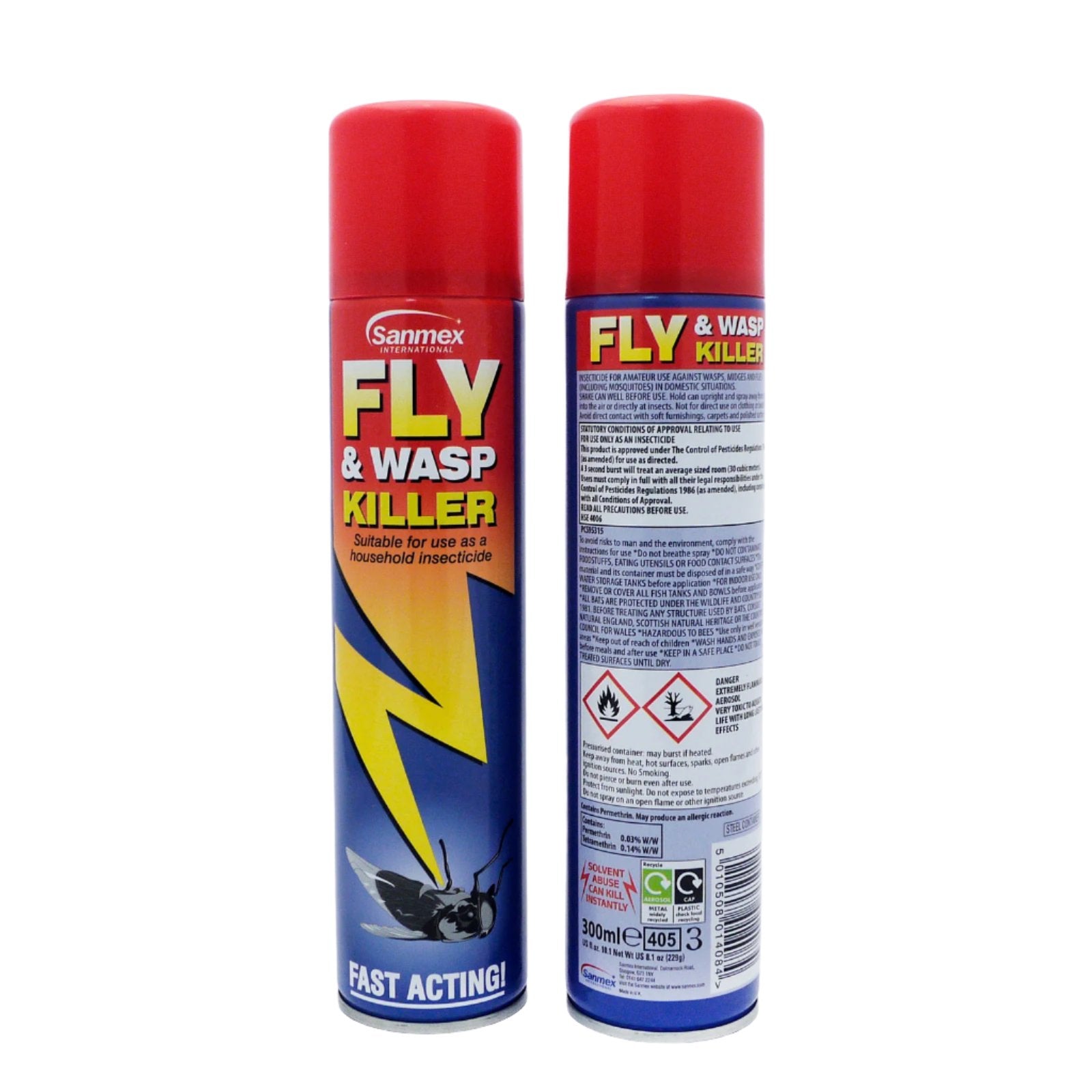 Sanmex Fly & Wasp Killer 300ml