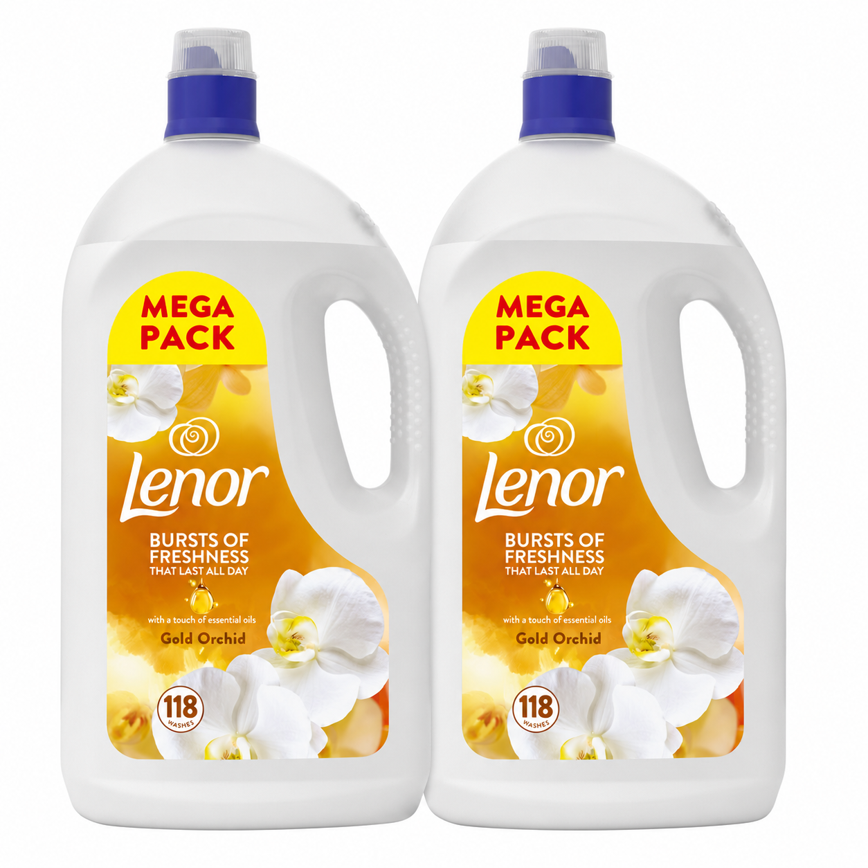 Lenor Gold Orchid Fabric Conditioner 118 to 354 Wash Mega Pack Softener