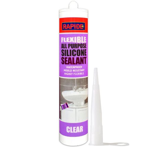 Rapide Silicone Sealant Clear 260ml