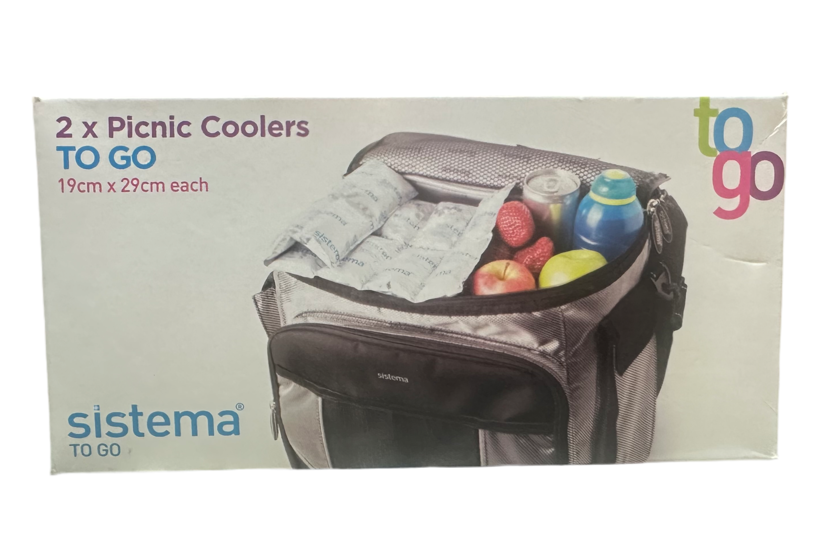 2 x Picnic Coolers 19cm x 29cm each