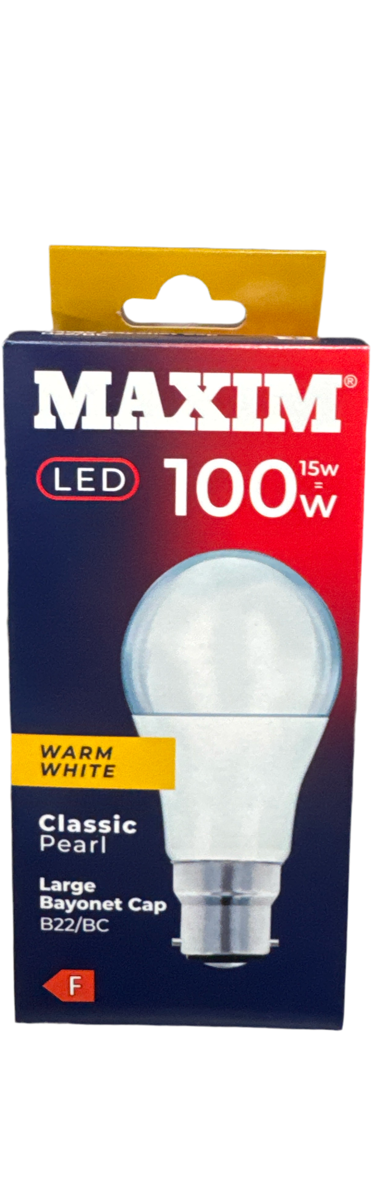 Maxim Round LED Bayonet Warm White 15w = 100W Bulb