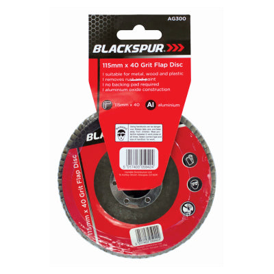 BLACKSPUR 115mm X 40 Grit Flap Disc