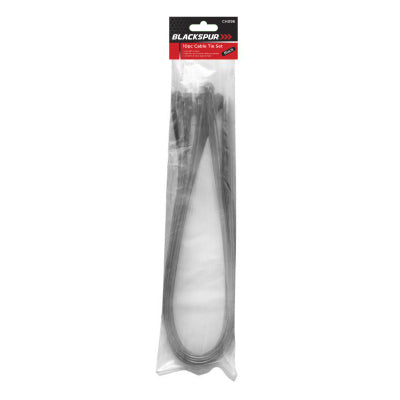 Blackspur 10pc Cable Tie Set Black