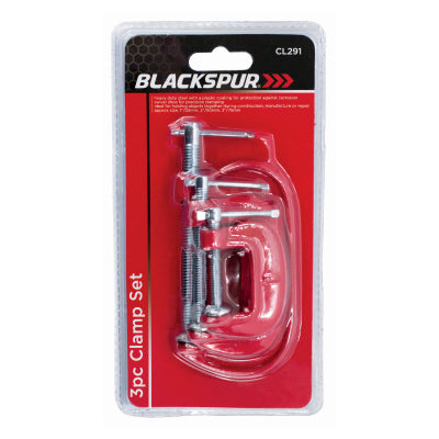 Blackspur 3 Pieces Clamp Set