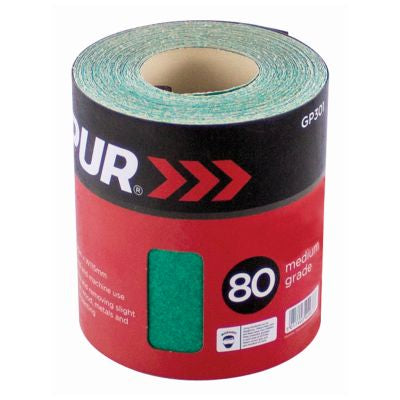 Blackspur Decorators Aluminium Oxide Finishing Paper 10m 80 Grade