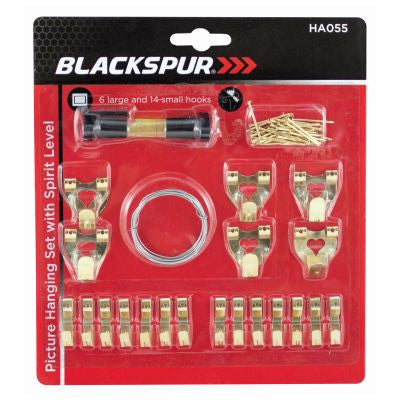 Blackspur Picture Hanging Set And Spirit Level