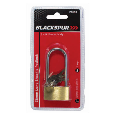 Blackspur 38mm Long Shackle Padlock