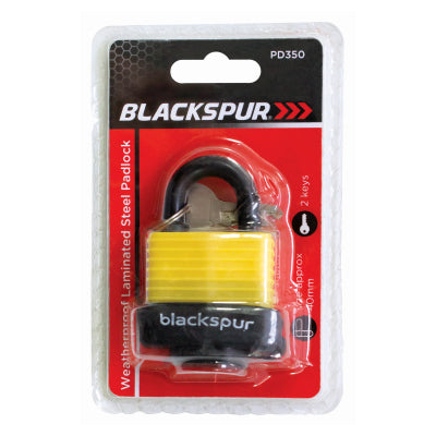 Blackspur Weatherproof Steel Padlock