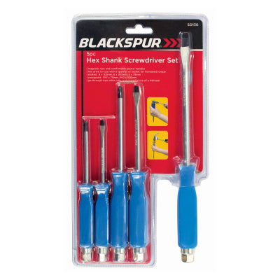 Blackspur Hex Shank Screwdriver Set